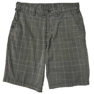 HURLEY Shorts Men's Black Check Chino Size‎ 32